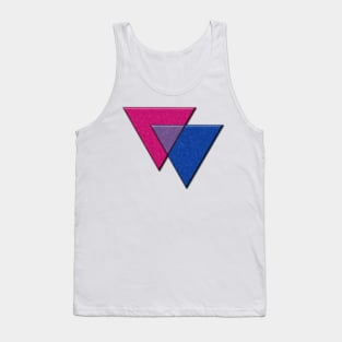 Bisexual Pride Flag Colored Triangles Symbol Tank Top